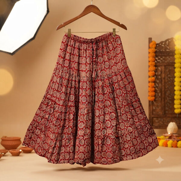 Kalamkari Printed Skirt