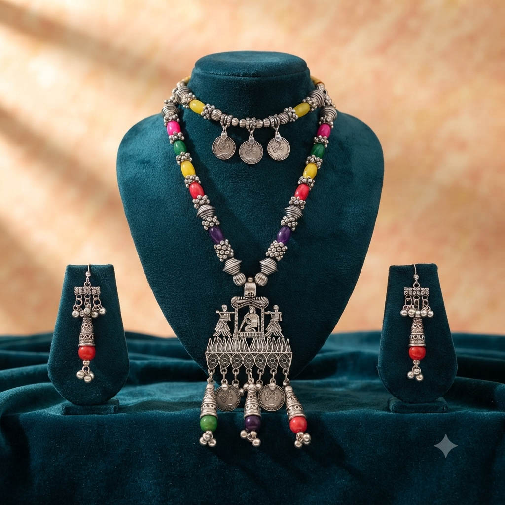 Oxidized Ethnic Necklace