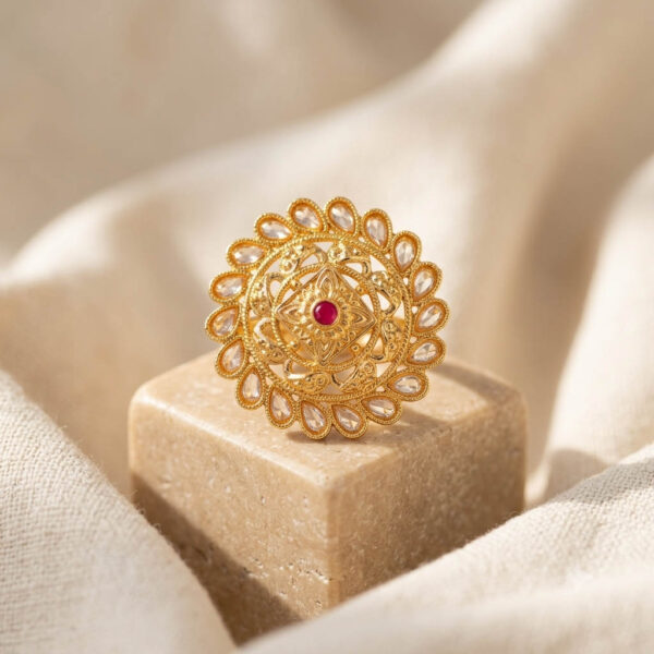 Traditional Gold Plated Finger Ring